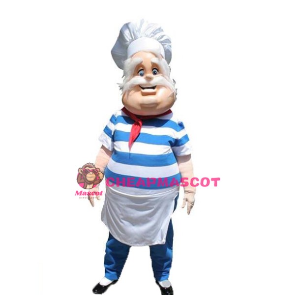 Old Kind Chef Mascot Costume