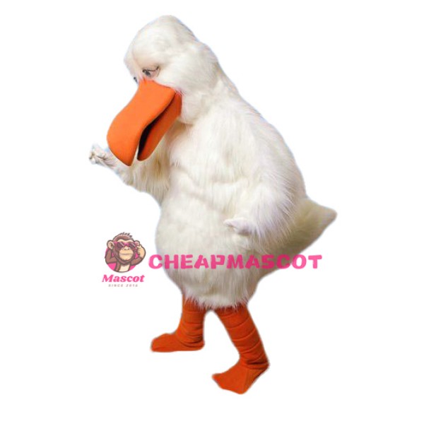 All White Bird Mascot Costume