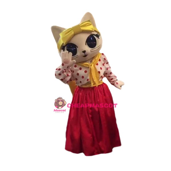  Lovely Big Eye Cat Mascot Costume