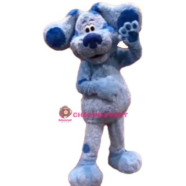 Lovely Blue Dog Mascot Costume