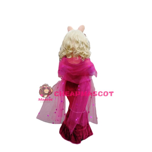 Fashion Miss Piggy Mascot Costume