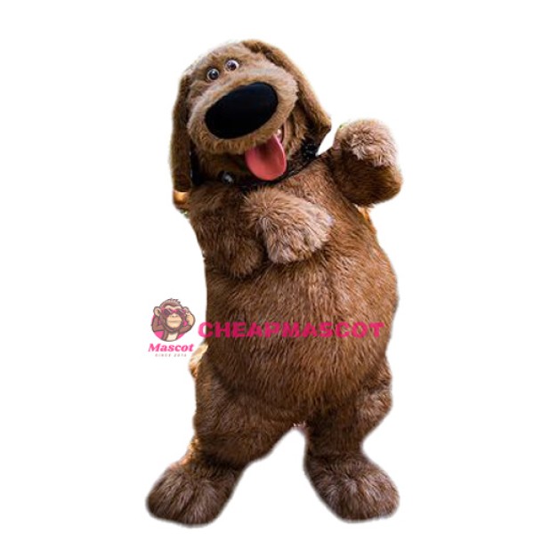 Lovely Furry Brown Dog Mascot Costume