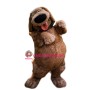 Lovely Furry Brown Dog Mascot Costume