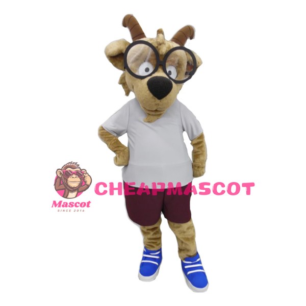 Learned Goat Mascot Costume