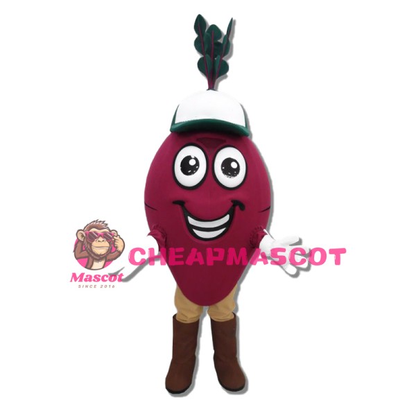 Happy Beet Mascot Costume