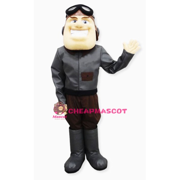 Happy Aviator Mascot Costume
