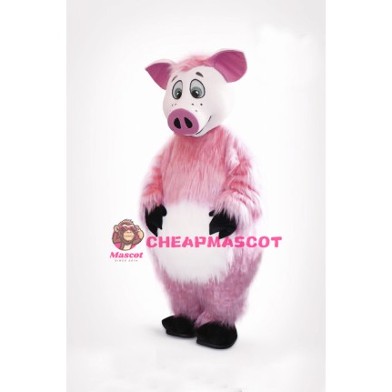 Lovely Pink Pig Mascot Costume