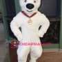 White German Shepherd Dog Bolt Mascot Costume