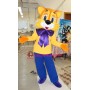 Happy Yellow Cat Mascot Costume