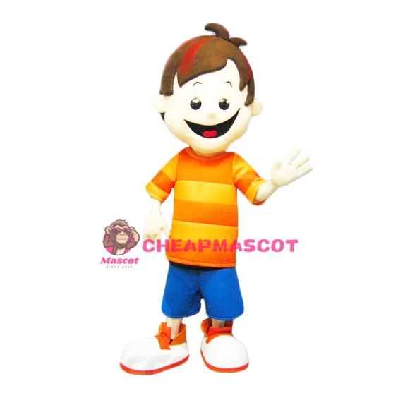 Happy Boy Mascot Costume