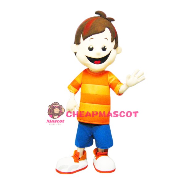 Happy Boy Mascot Costume