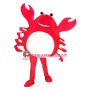 Happy Red Crab Mascot Costume