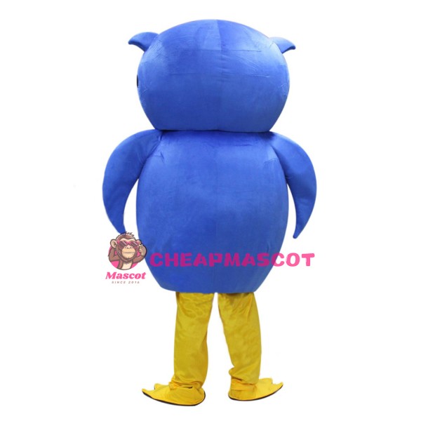 Super Lovely Blue Owl Mascot Costume