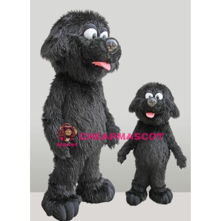 Lovely Black Dog Mascot Costume