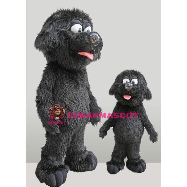 Lovely Black Dog Mascot Costume