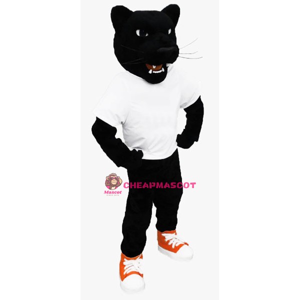 Power Fierce Black Panther Mascot Costume