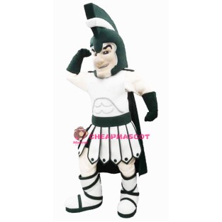 Green College Warrior Mascot Costume