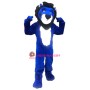 College Blue Lion Mascot Costume