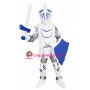 Blue & Grey University Knight Mascot Costume