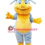 Blue & Yellow Pig Mascot Costume