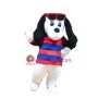 Plush White Dog Mascot Costume