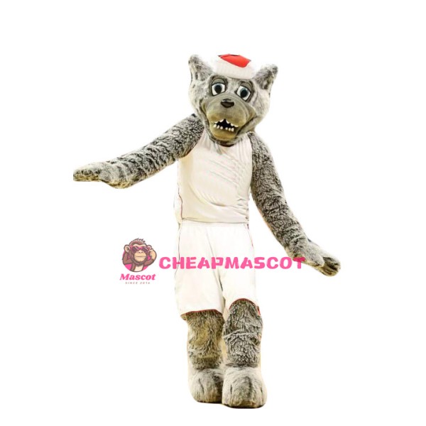 Sport Grey Wolf Mascot Costume