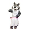 Grey Sport Wolf Mascot Costume