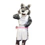 Grey Sport Wolf Mascot Costume