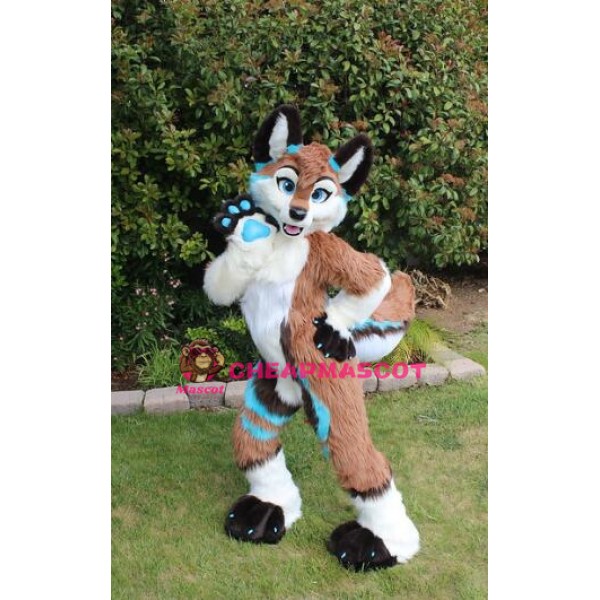 Dog Fox Wolf Girl Mascot Costume