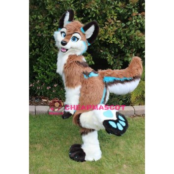 Dog Fox Wolf Girl Mascot Costume