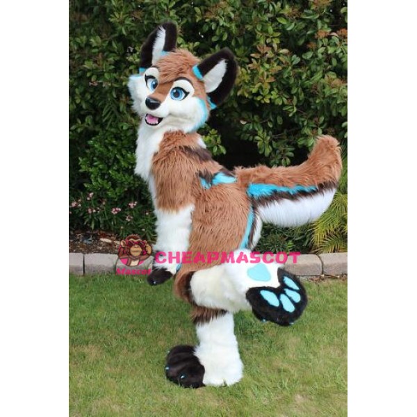 Dog Fox Wolf Girl Mascot Costume