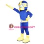 Blue & Yellow Superman Mascot Costume