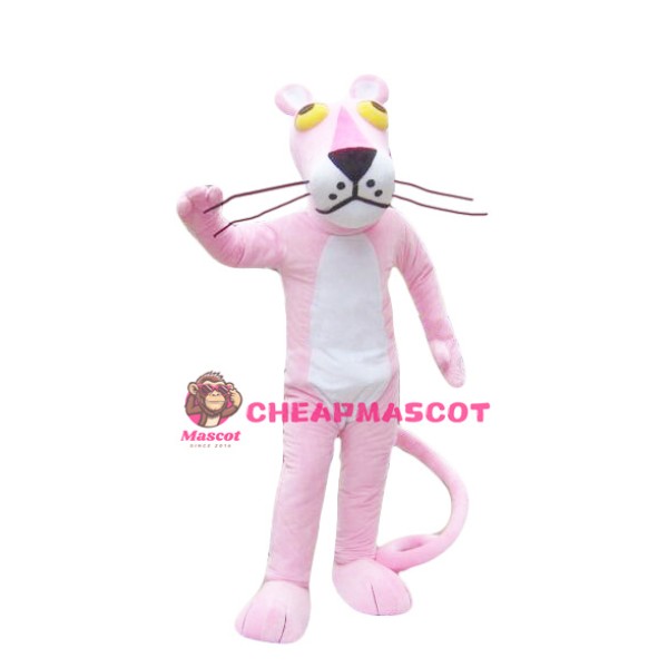 Pink Leopard Mascot Costume