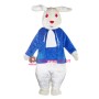 White & Blue Rabbit Mascot Costume