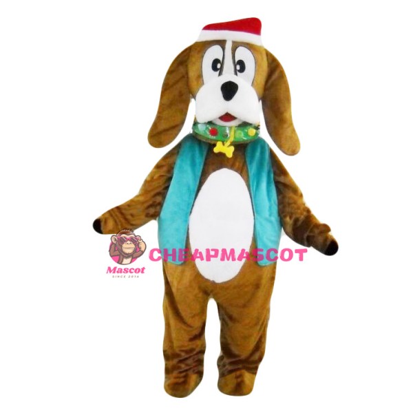 Christmas Santa Dog Mascot Costume