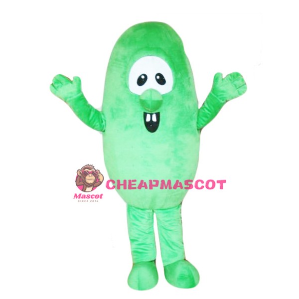 Happy Green Bean Mascot Costume