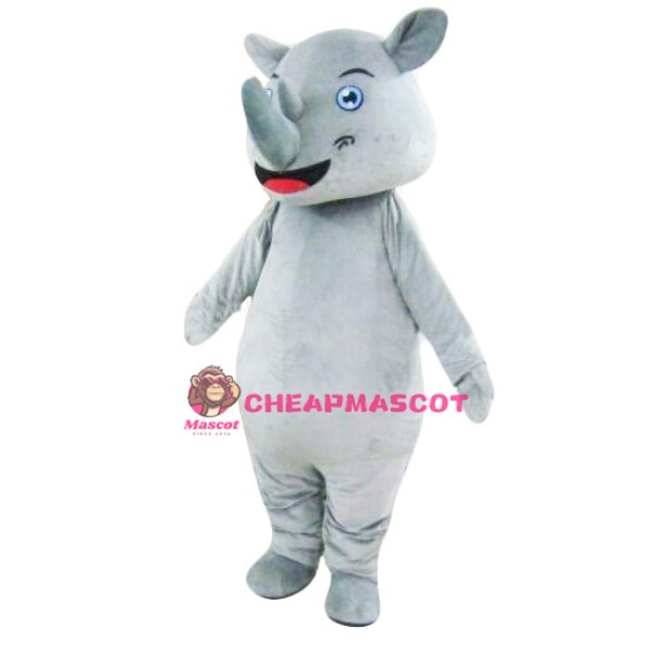 Happy Rhinoceros Mascot Costume