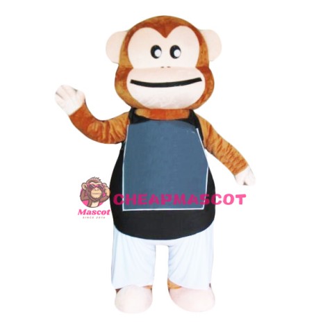 Lovely Brown Monkey Mascot Costume