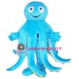 Cute Blue Octopus Mascot Costume