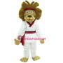 Judo Dress Lion Mascot Costume