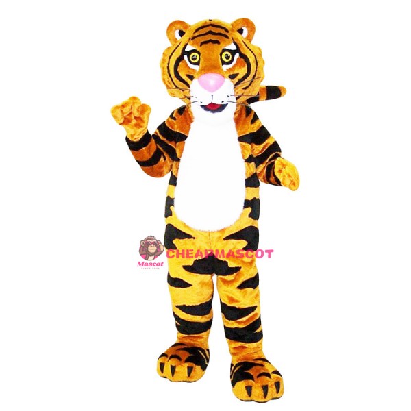 Realistic Wild Tiger Mascot Costume