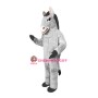 Friendly Grey Donkey Mascot Costume