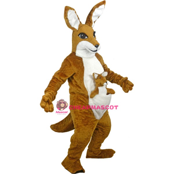 Friendly Deluxe Kangaroo Mascot Costume