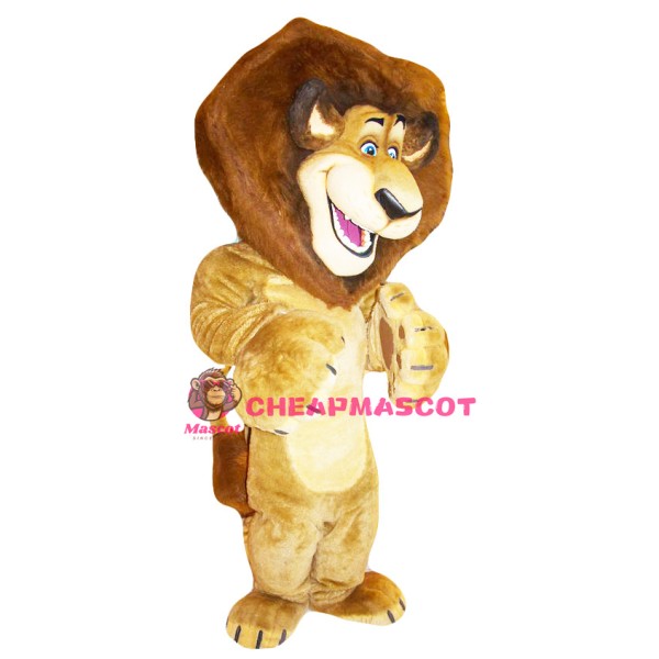 Superb Alex the Lion Mascot Costume