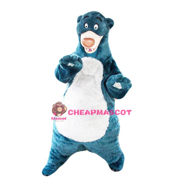 Funny Blue Bear Mascot Costume