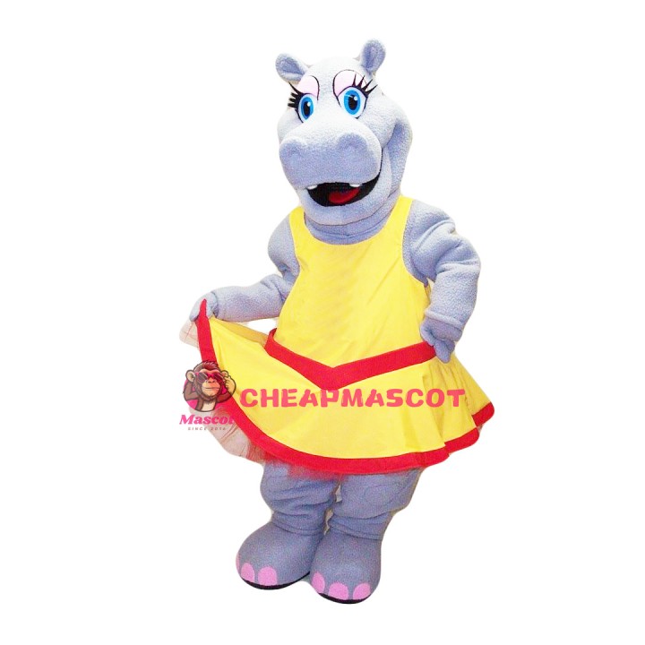 Beautiful Lightweight Hippo Mascot Costume