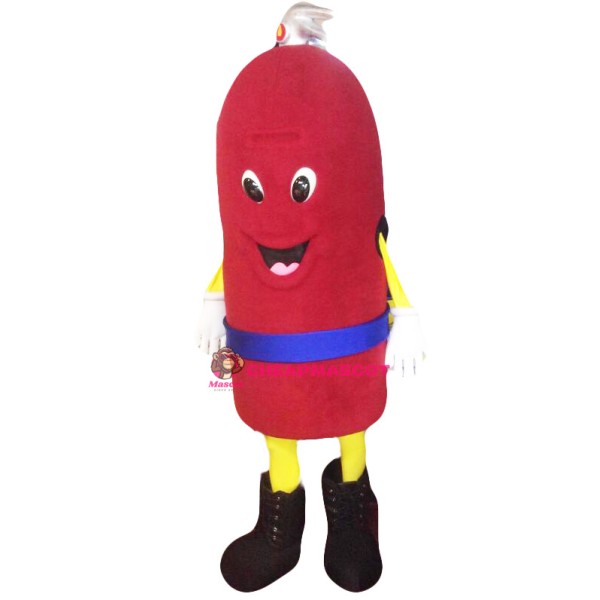 Superb Fire Extinguisher Mascot Costume