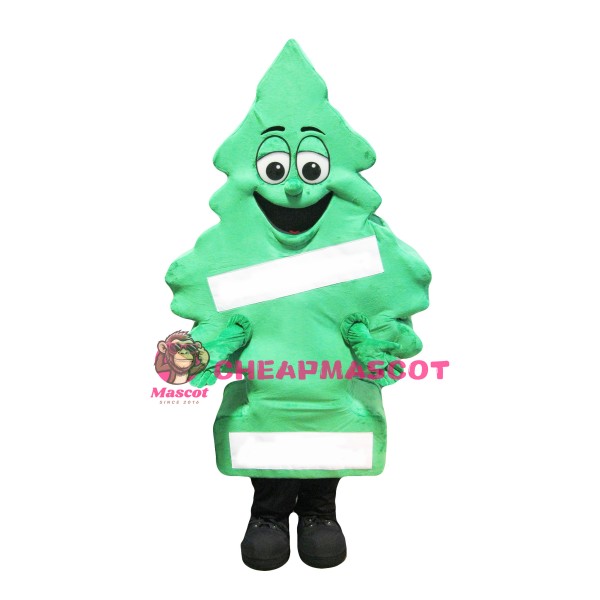 Cute Green Tree Mascot Costume