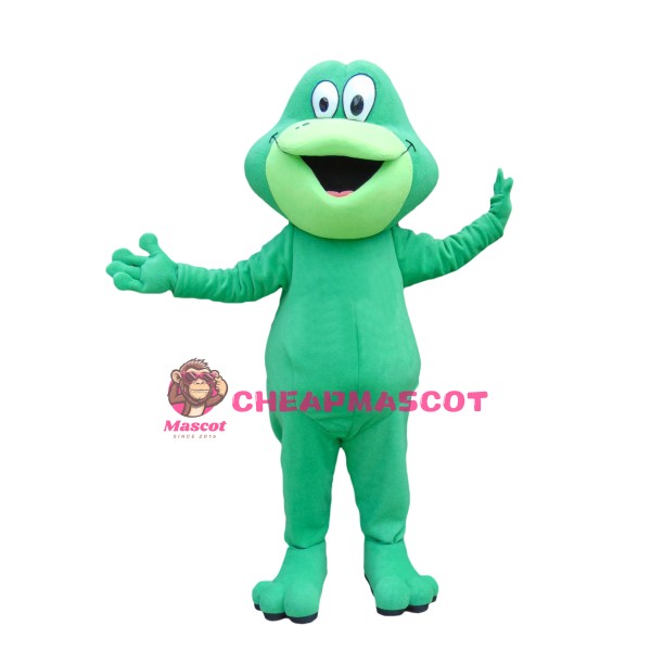 Superb Green Frog Mascot Costume