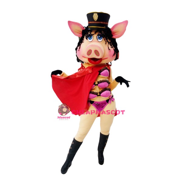 Custom Made Lady Piggy Mascot Costume